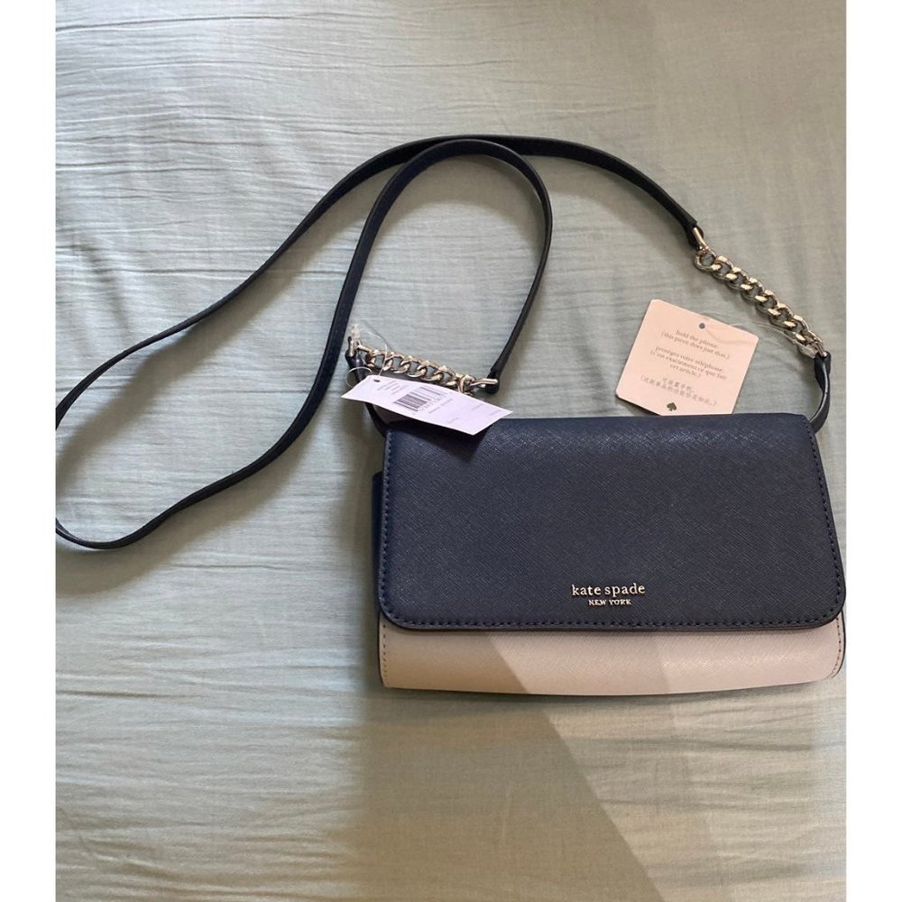 NWT Kate Spade Leather Flap Crossbody Bag